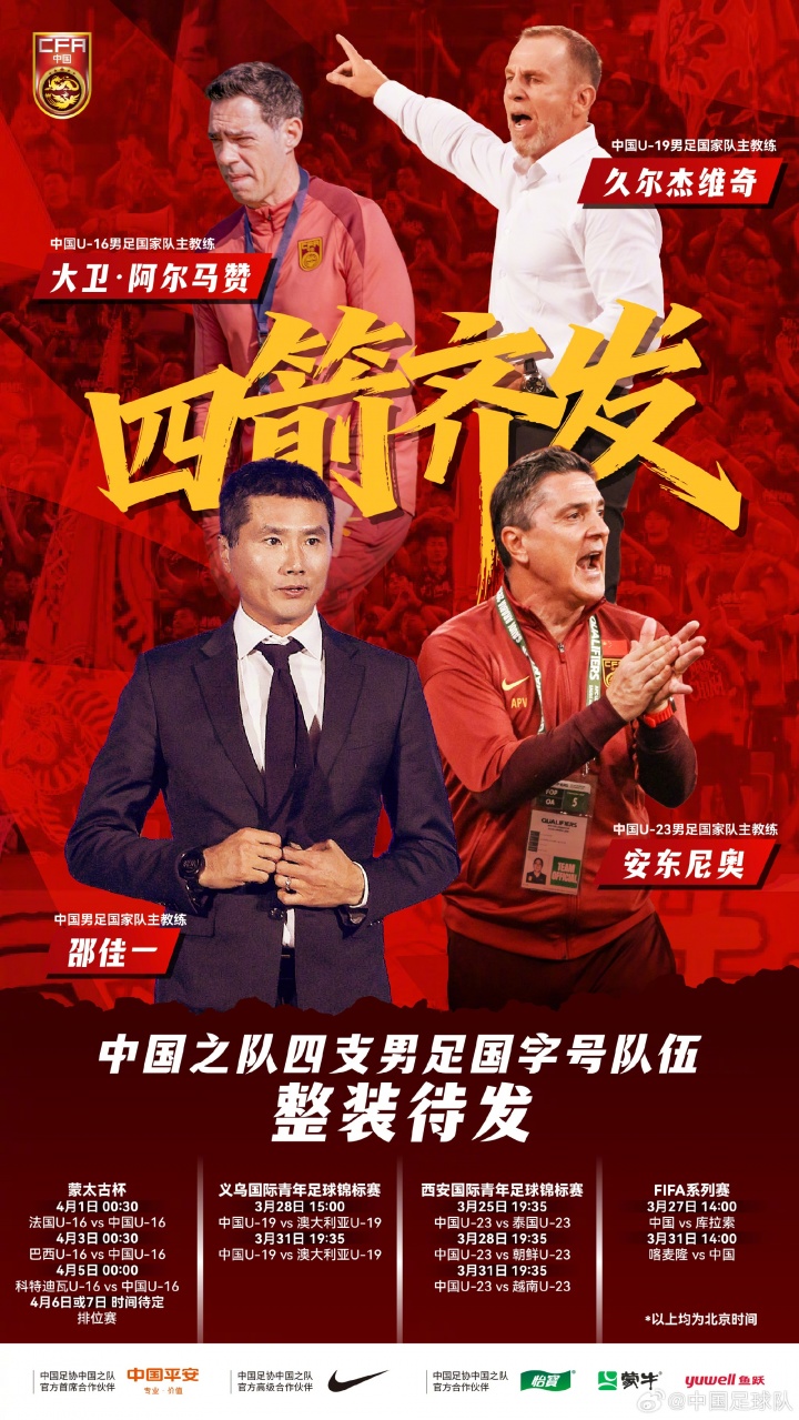 国字号三月热身全景 成年队胜负参半 青年军多线出击