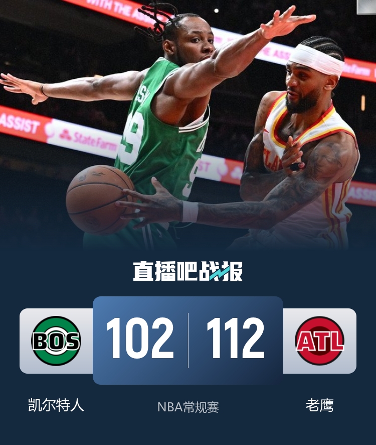 老鹰六人得分上双主场力克凯尔特人 奥孔武贡献20+10